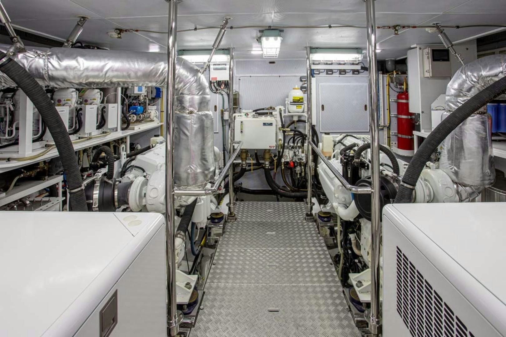 a room with machinery aboard LORETTA Yacht for Sale