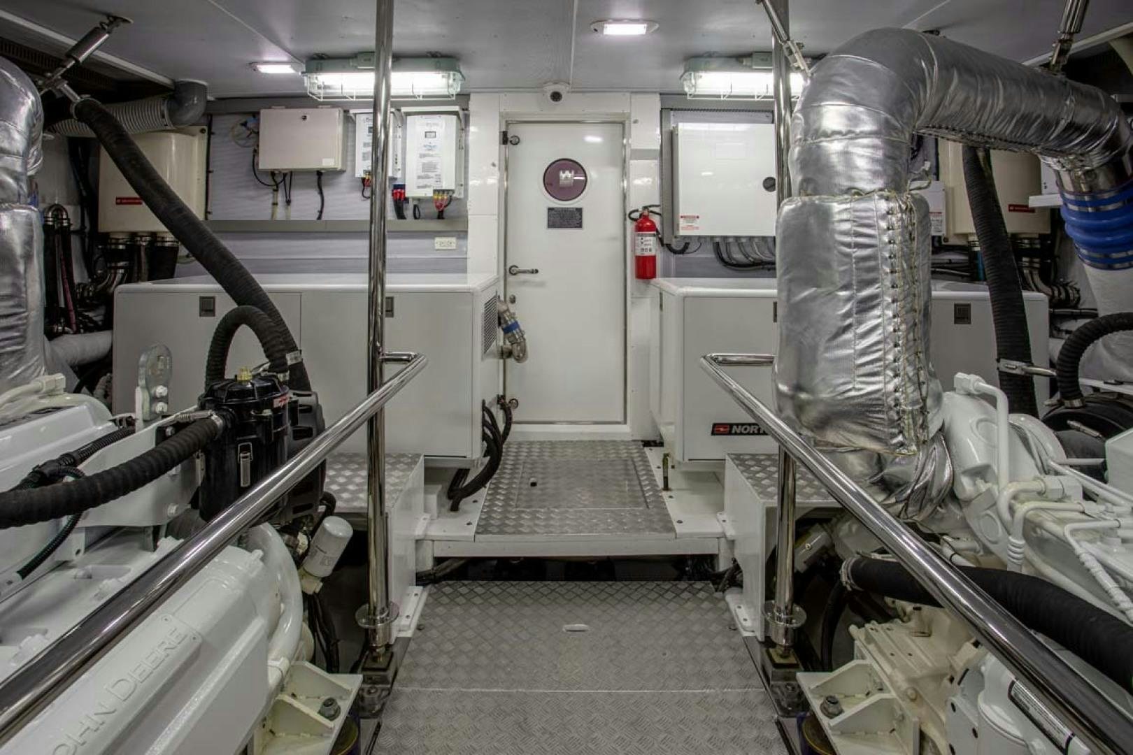 a room with machinery aboard LORETTA Yacht for Sale