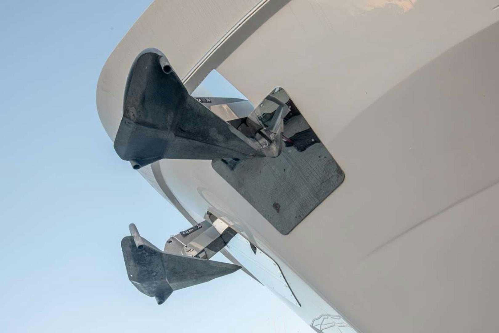 a fighter jet flying through the air aboard LORETTA Yacht for Sale