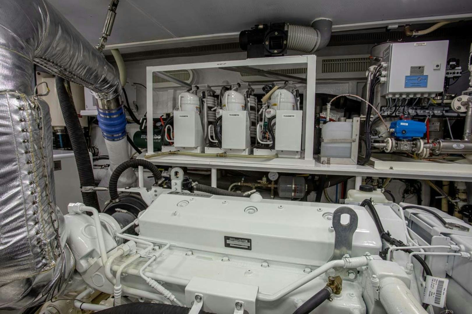 a close-up of a machine aboard LORETTA Yacht for Sale