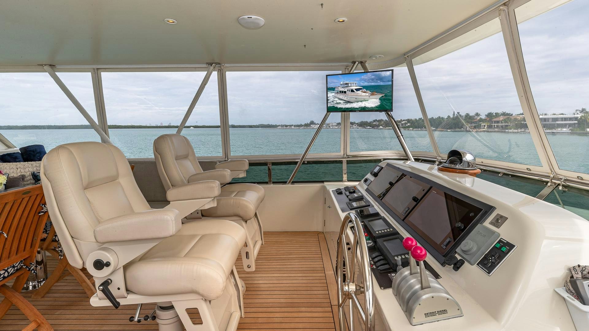 inside of a boat aboard SAFARI Yacht for Sale
