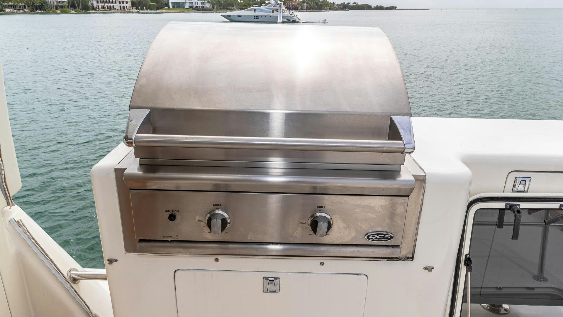 the front of a boat aboard SAFARI Yacht for Sale