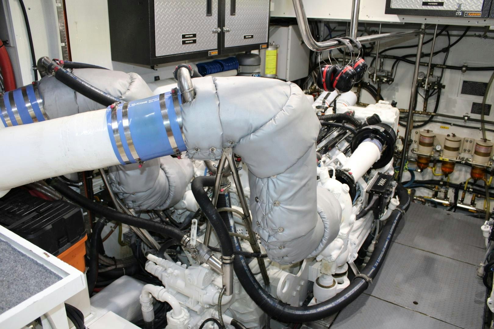 a machine with a blue handle aboard SAFARI Yacht for Sale