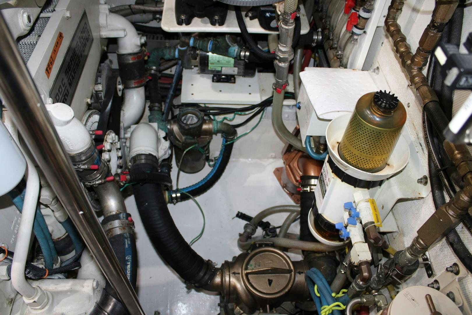 a machine with wires and tubes aboard SAFARI Yacht for Sale