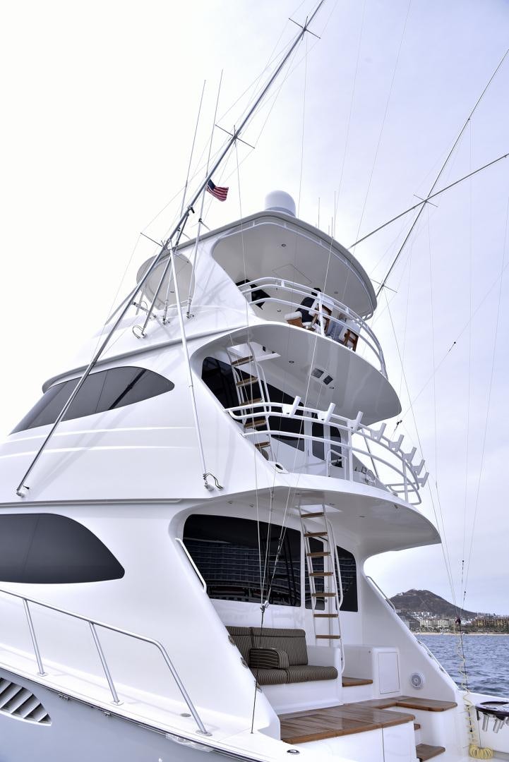 a white boat with ropes aboard SALTY K Yacht for Sale