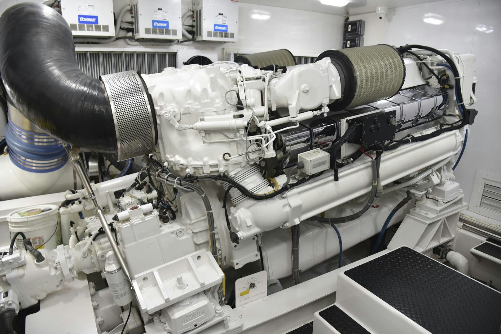 a machine with a large metal object aboard SALTY K Yacht for Sale