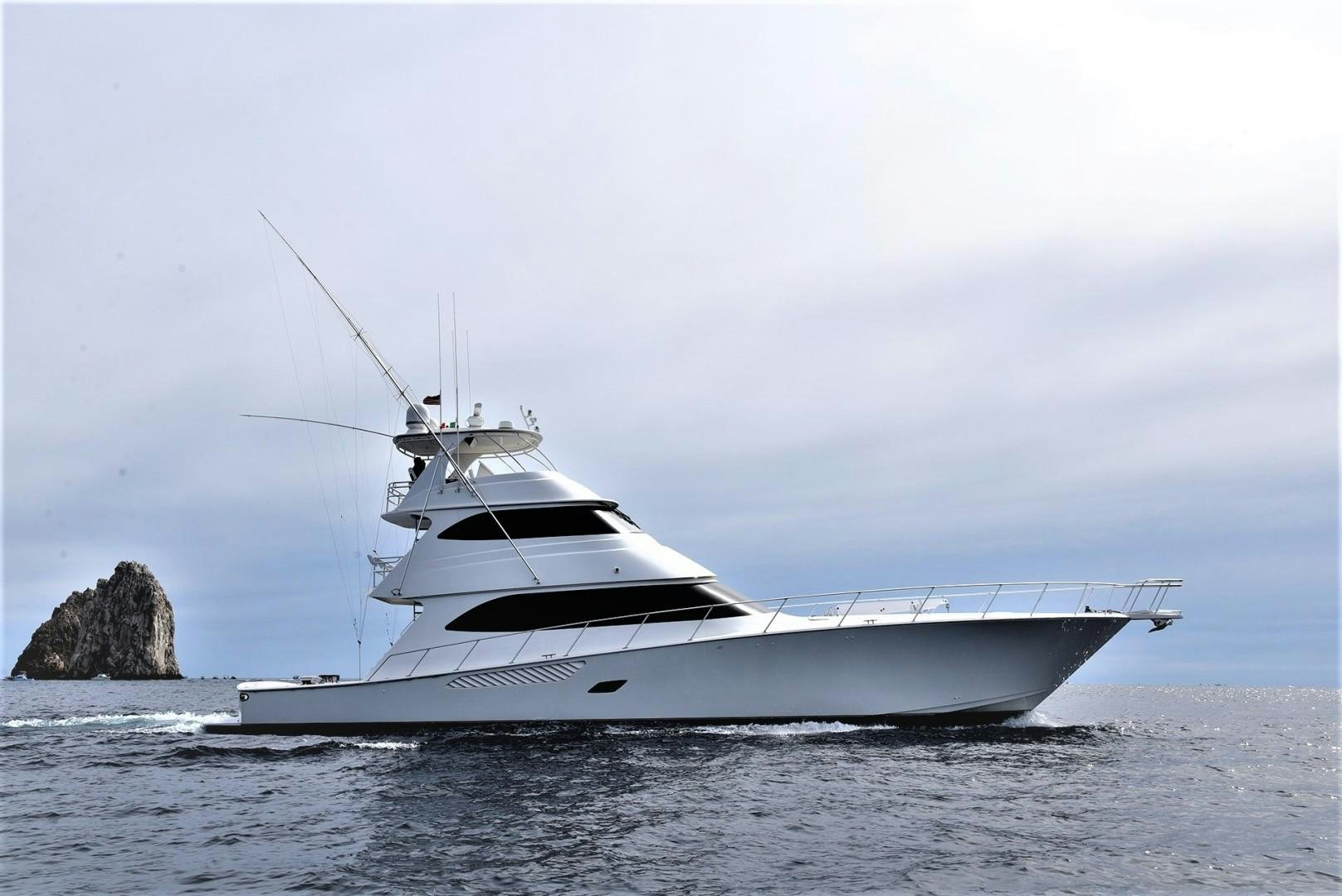 a white boat on the water aboard SALTY K Yacht for Sale