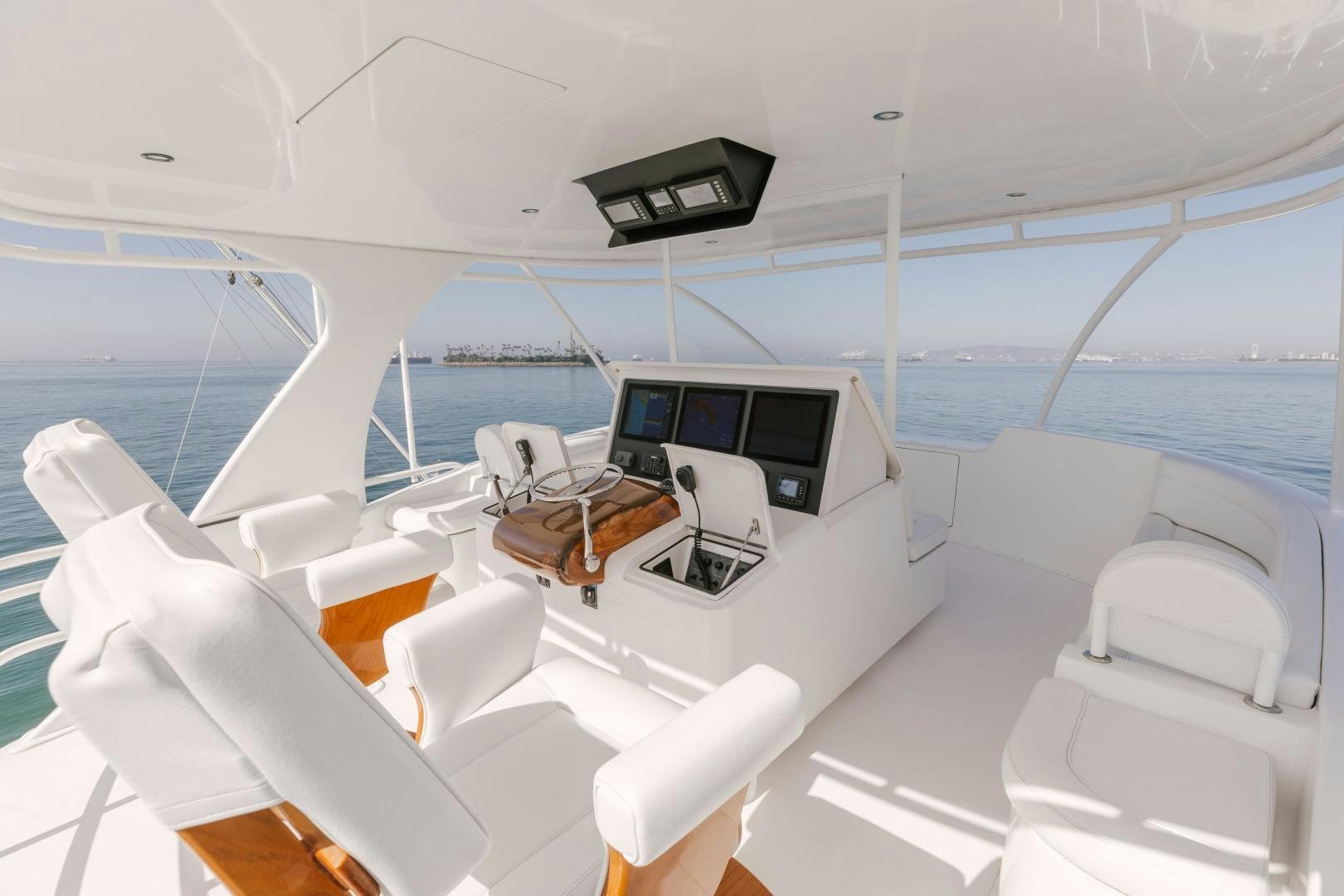 a boat with a laptop on it aboard SALTY K Yacht for Sale