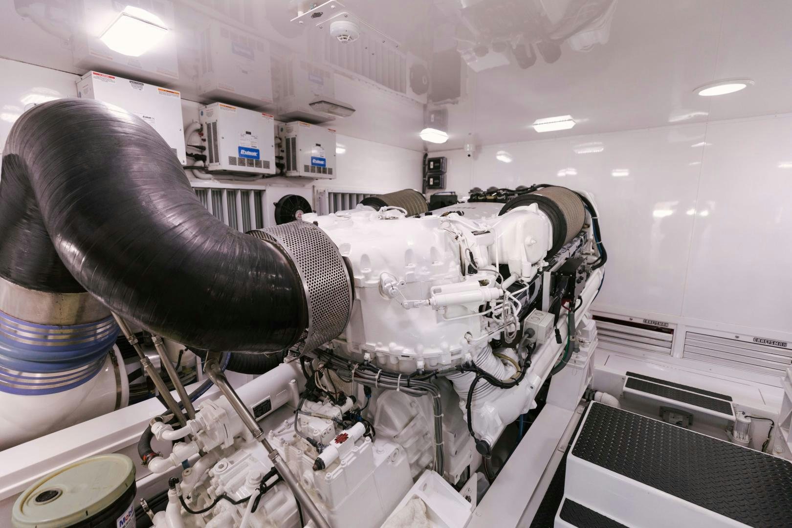 a machine in a room aboard SALTY K Yacht for Sale