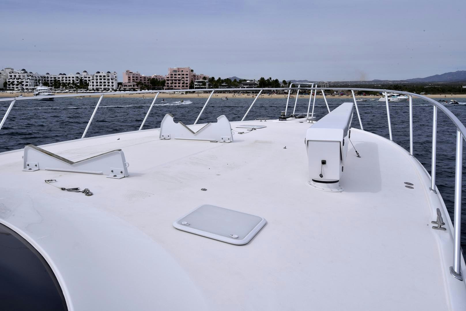 a rooftop of a building with solar panels aboard SALTY K Yacht for Sale