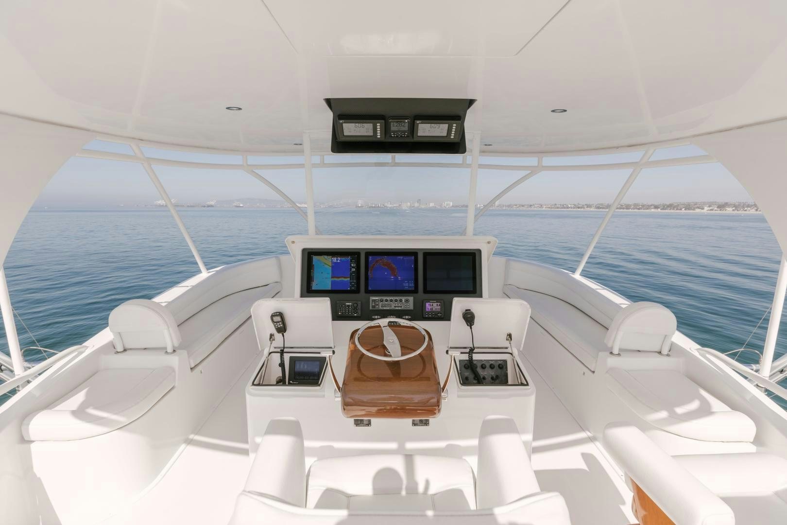 a boat with a computer on it aboard SALTY K Yacht for Sale