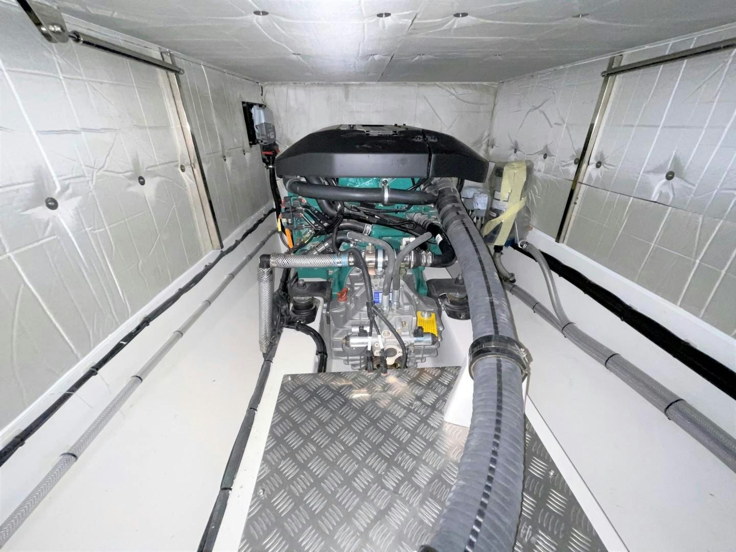 a car on a road aboard SKYE Yacht for Sale