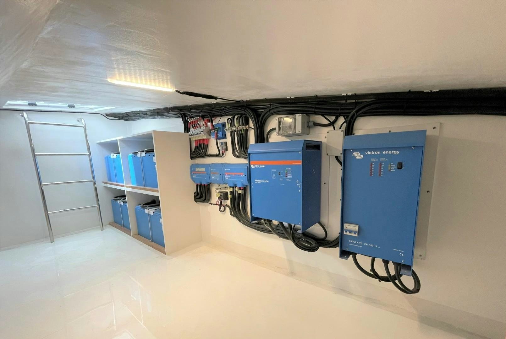 a room with several machines aboard SKYE Yacht for Sale