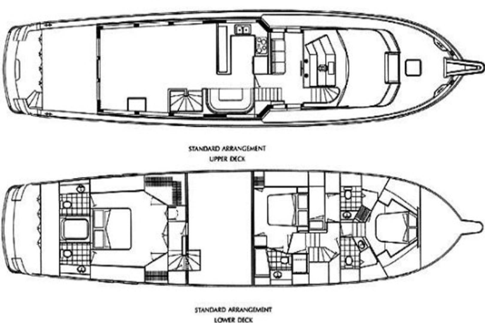 diagram, engineering drawing aboard Haggis XV Yacht for Sale