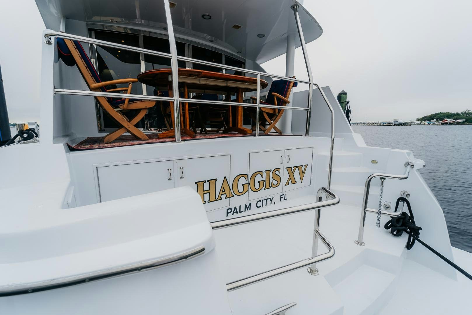 a boat on the water aboard Haggis XV Yacht for Sale