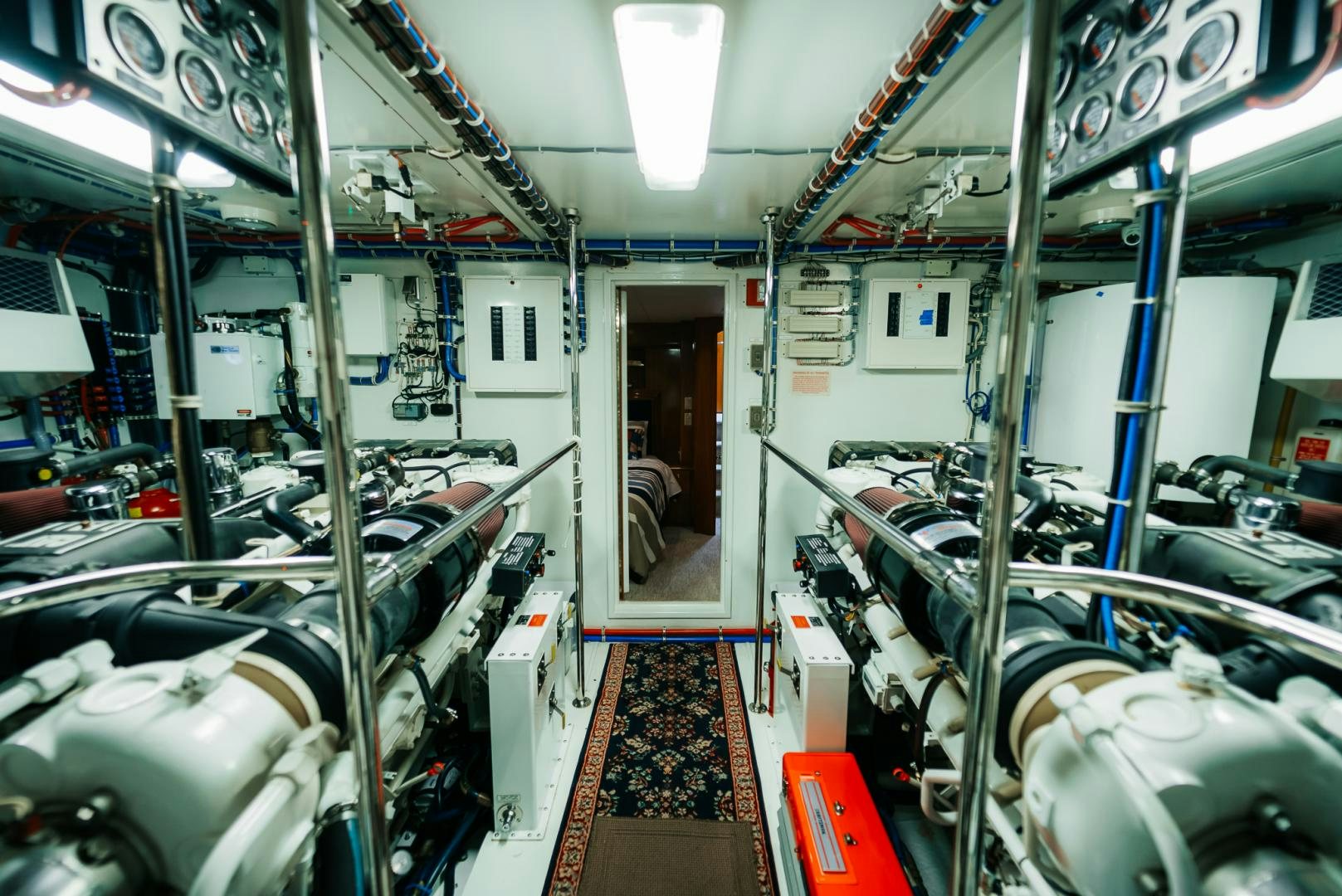 inside of a factory aboard Haggis XV Yacht for Sale