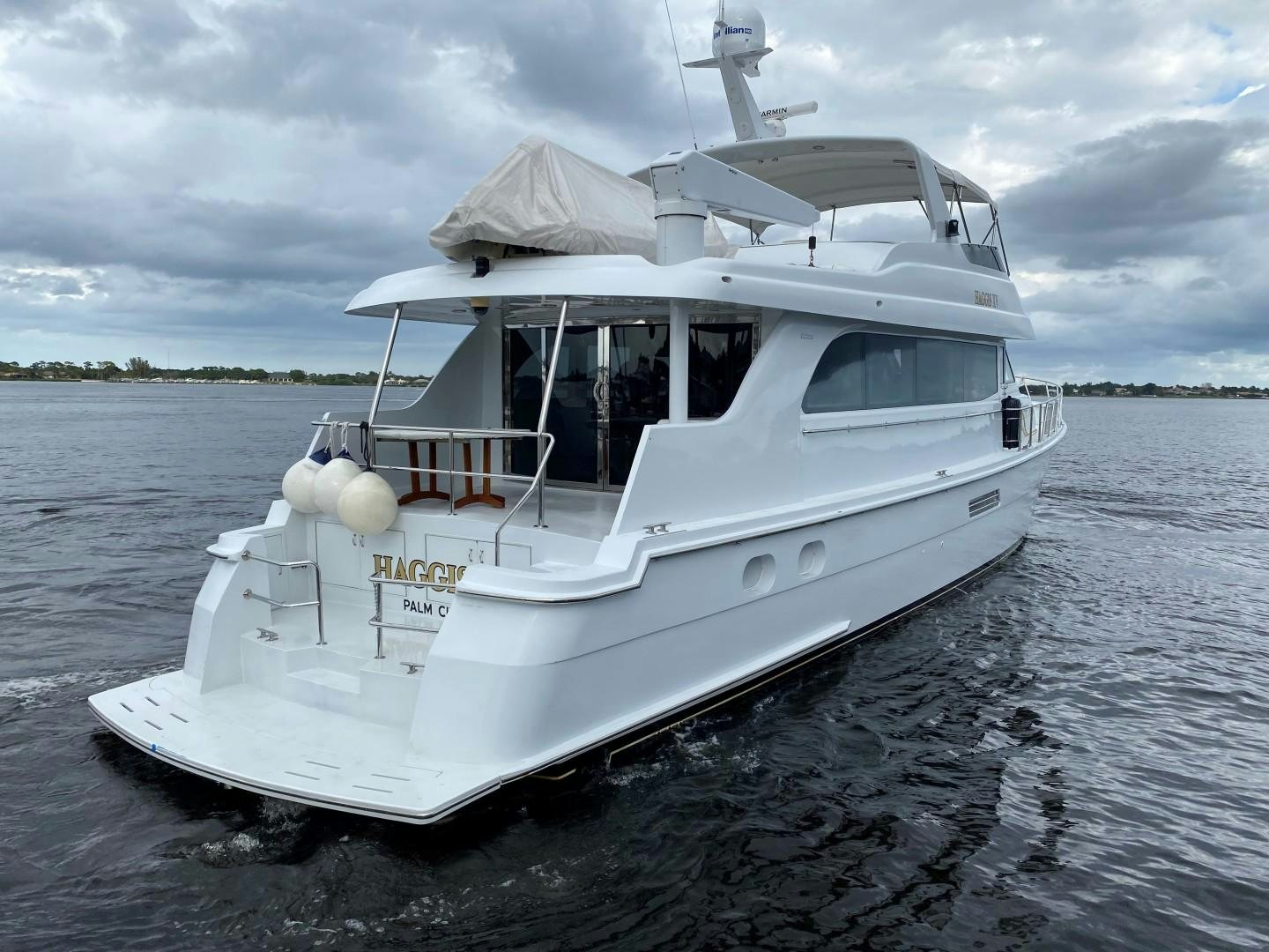a boat on the water aboard Haggis XV Yacht for Sale