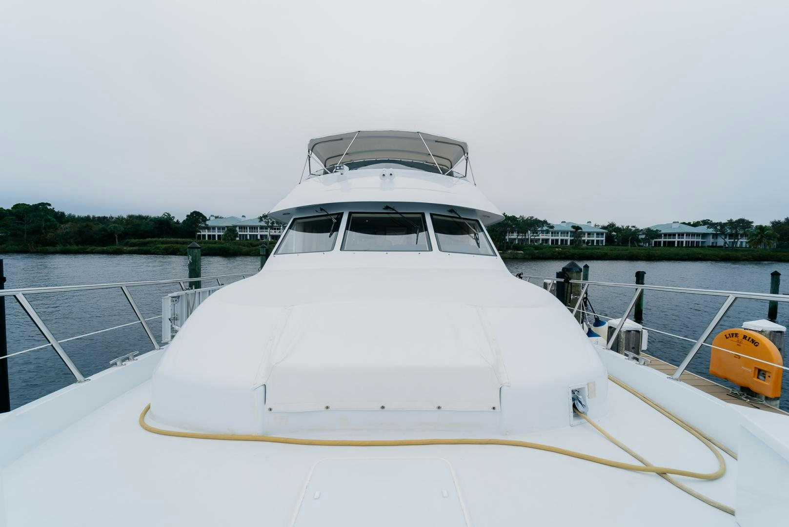 a boat on a dock aboard Haggis XV Yacht for Sale