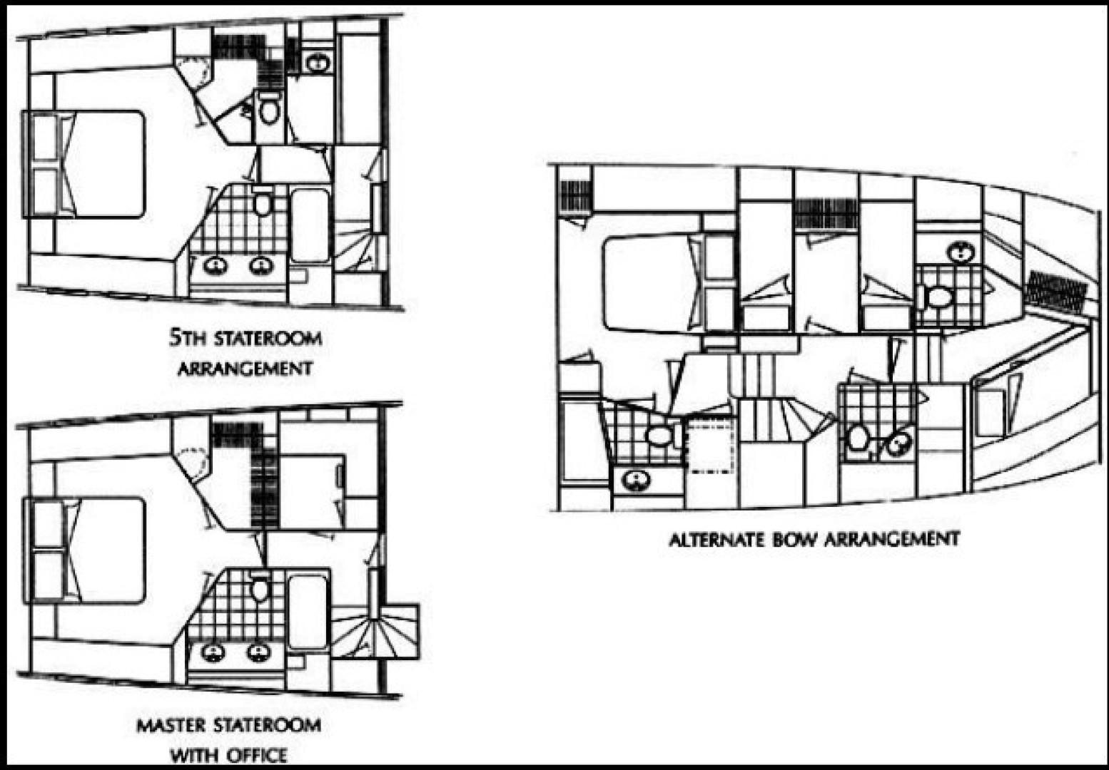 diagram, engineering drawing aboard Haggis XV Yacht for Sale