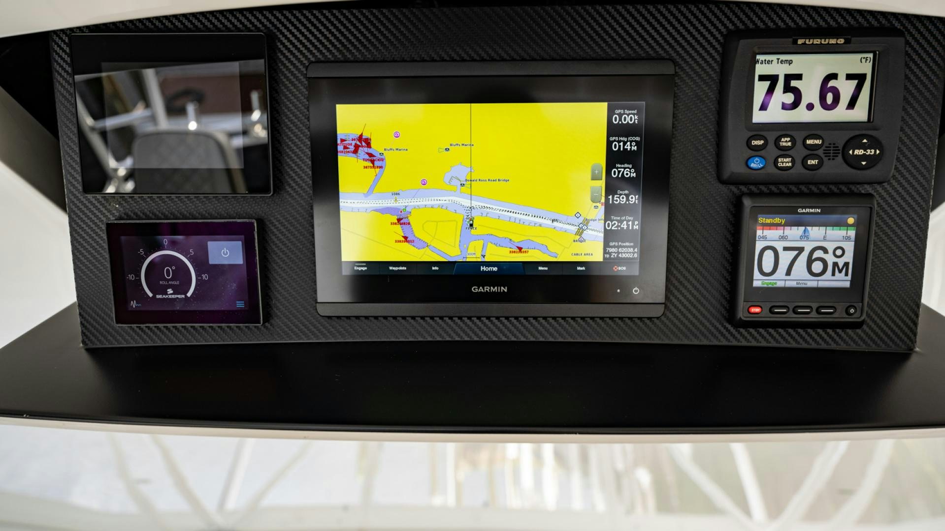 graphical user interface aboard WHY WOULDN'T WE Yacht for Sale