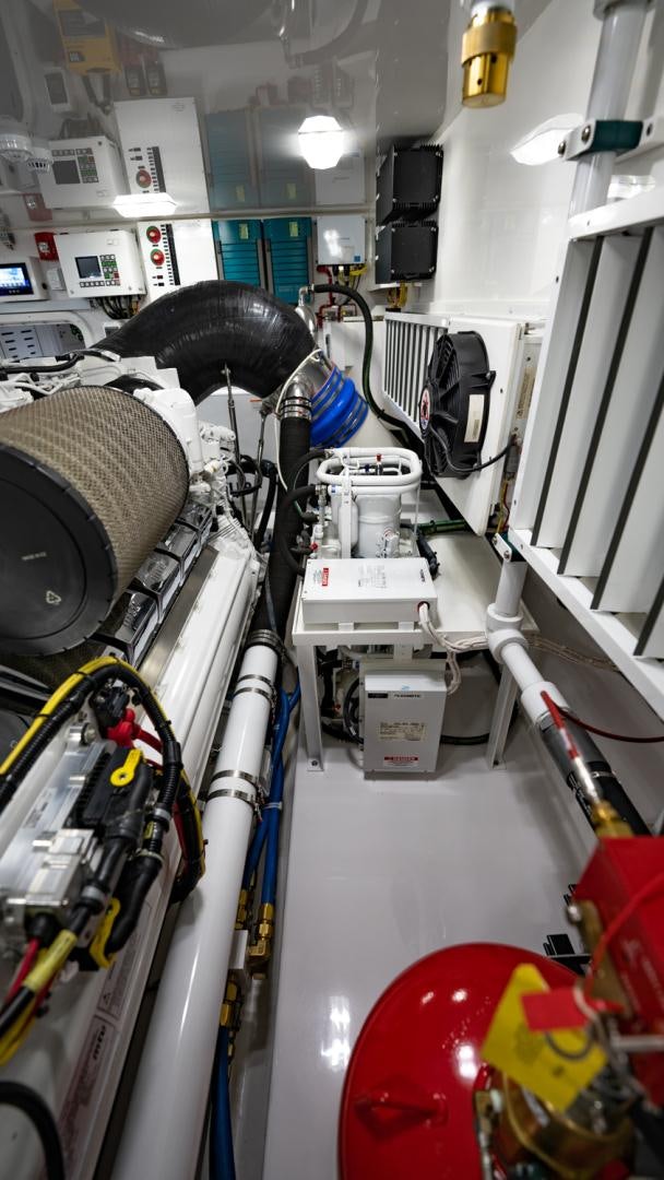 a room with machinery and equipment aboard WHY WOULDN'T WE Yacht for Sale
