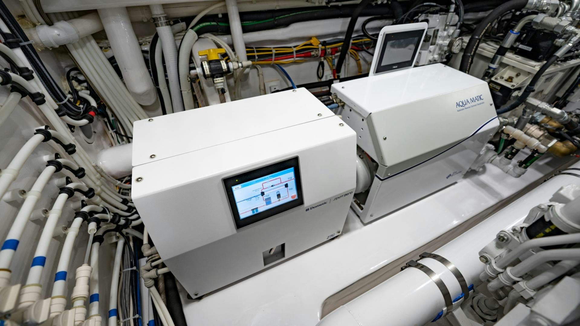 a machine with a screen aboard WHY WOULDN'T WE Yacht for Sale