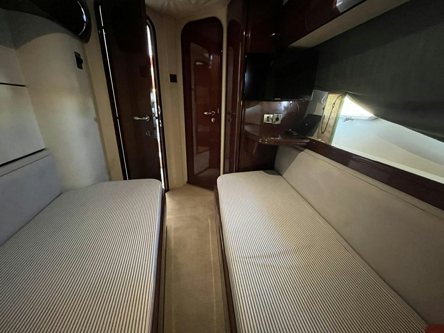 a train with a door aboard SELAH WAY Yacht for Sale