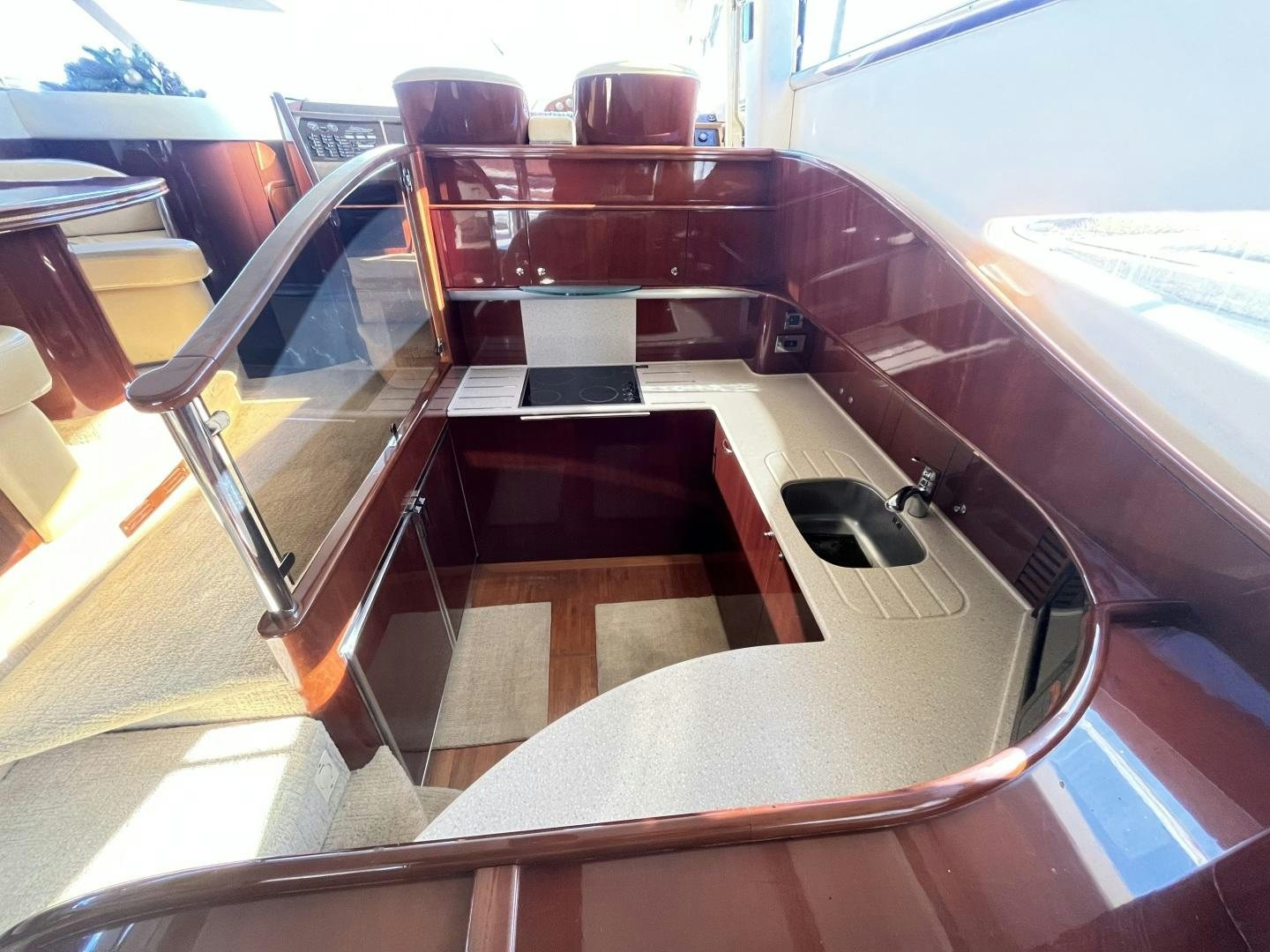 a piano on a boat aboard SELAH WAY Yacht for Sale
