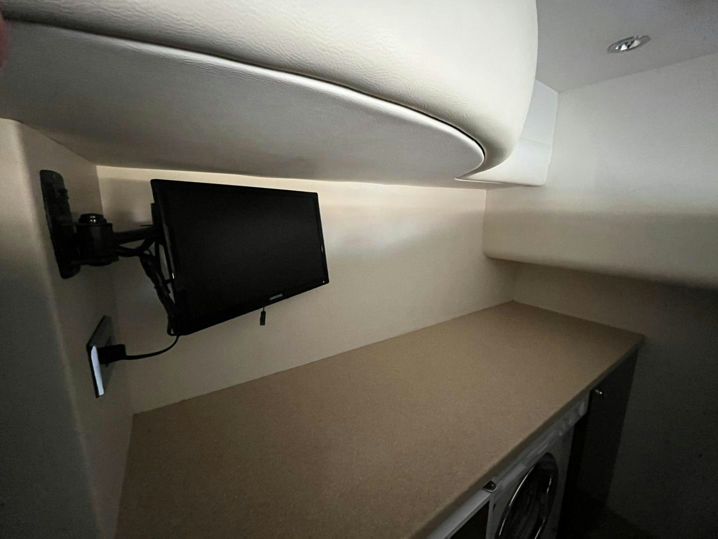 a tv on a wall aboard SELAH WAY Yacht for Sale