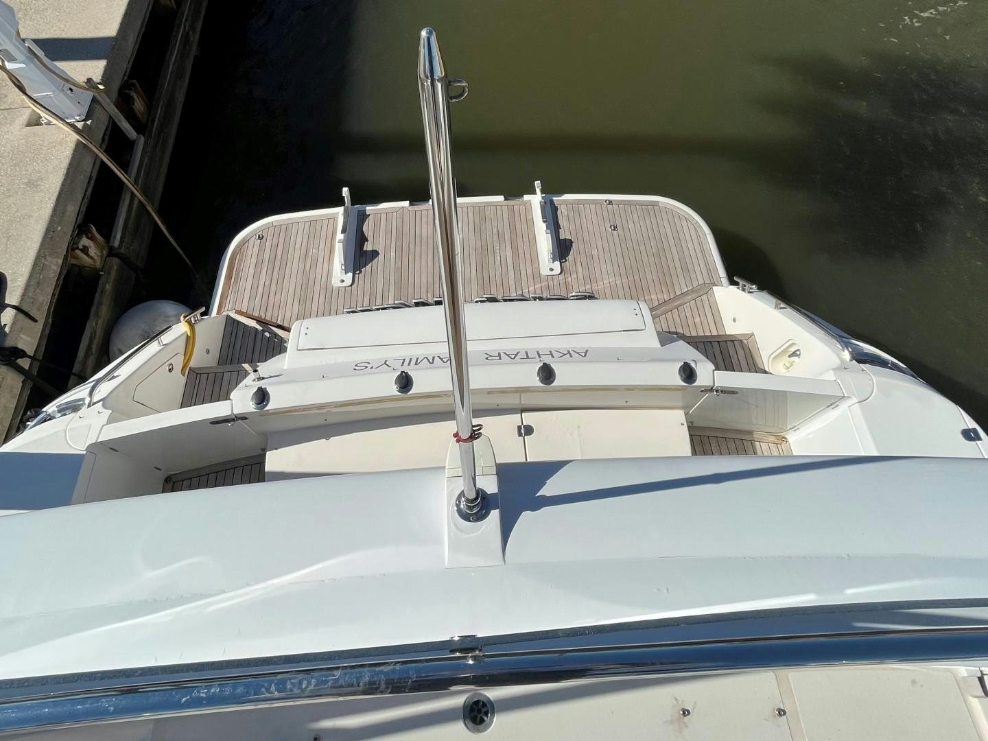 a white boat on a body of water aboard SELAH WAY Yacht for Sale