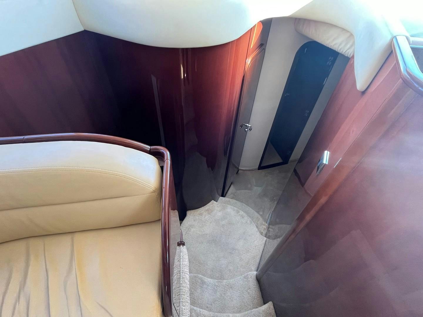 a room with a bed and a desk aboard SELAH WAY Yacht for Sale