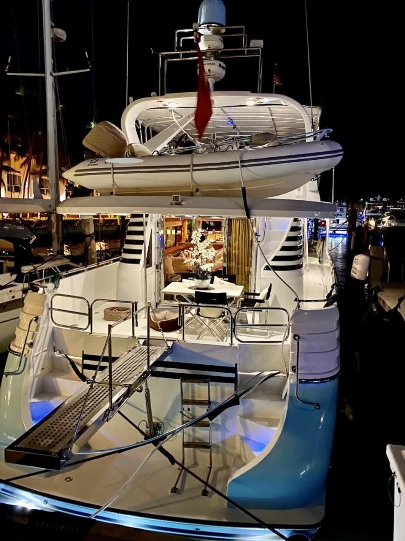 a boat in a showroom aboard Applaus Yacht for Sale