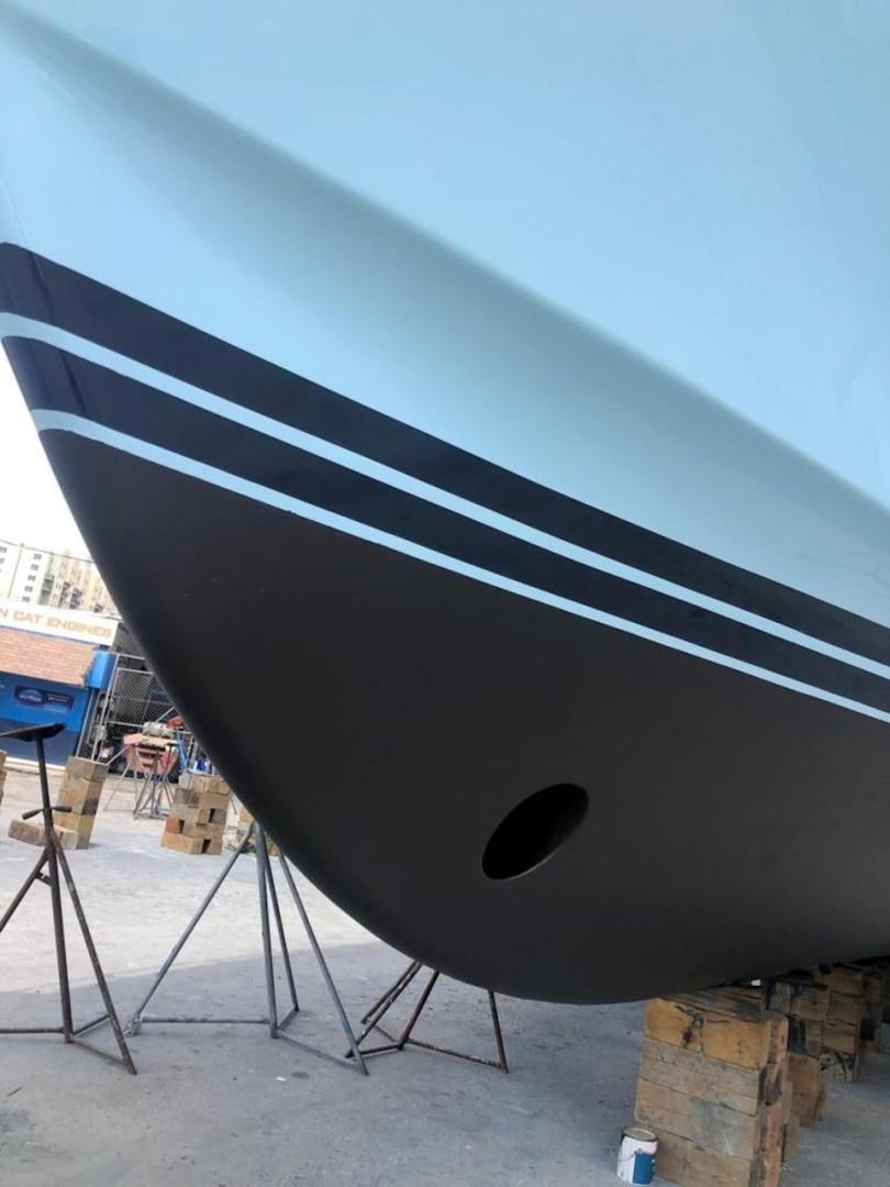 a large metal structure aboard Applaus Yacht for Sale