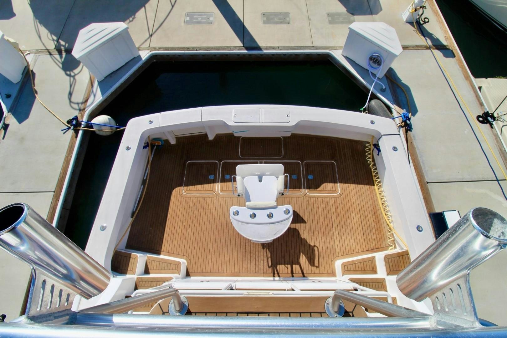 a machine on the floor aboard BAD TO THE BONE Yacht for Sale