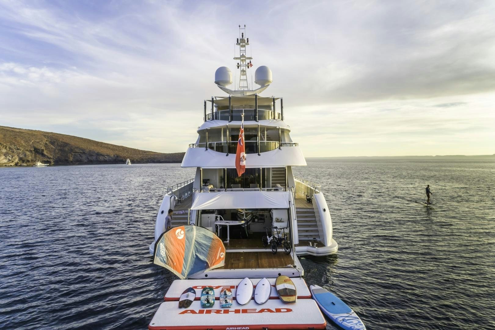 a boat in the water aboard ODYSSEA Yacht for Charter