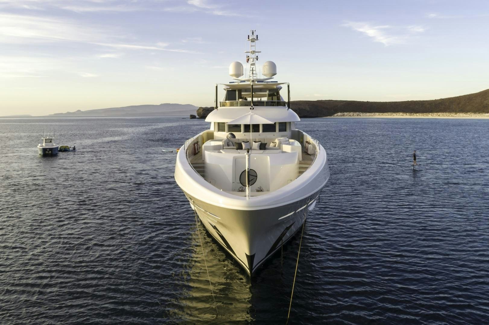 a boat in the water aboard ODYSSEA Yacht for Charter