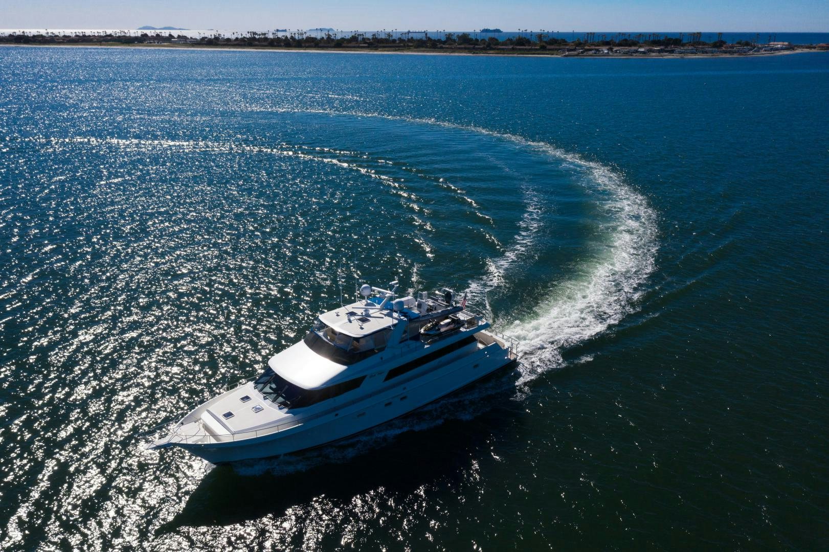 a boat on the water aboard LORI LYNN Yacht for Sale