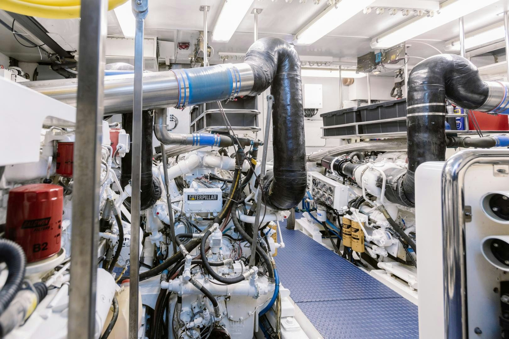 a person working in a factory aboard LORI LYNN Yacht for Sale