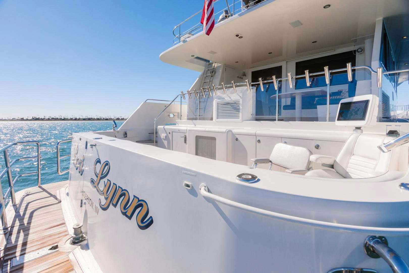 a boat on the water aboard LORI LYNN Yacht for Sale