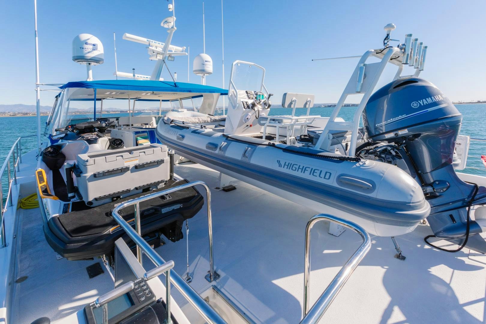 a boat on the water aboard LORI LYNN Yacht for Sale