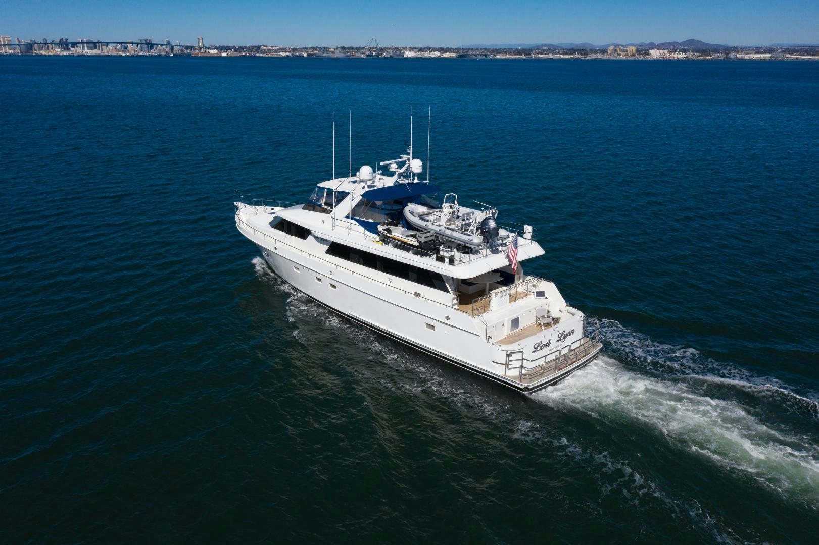 a ship on the water aboard LORI LYNN Yacht for Sale