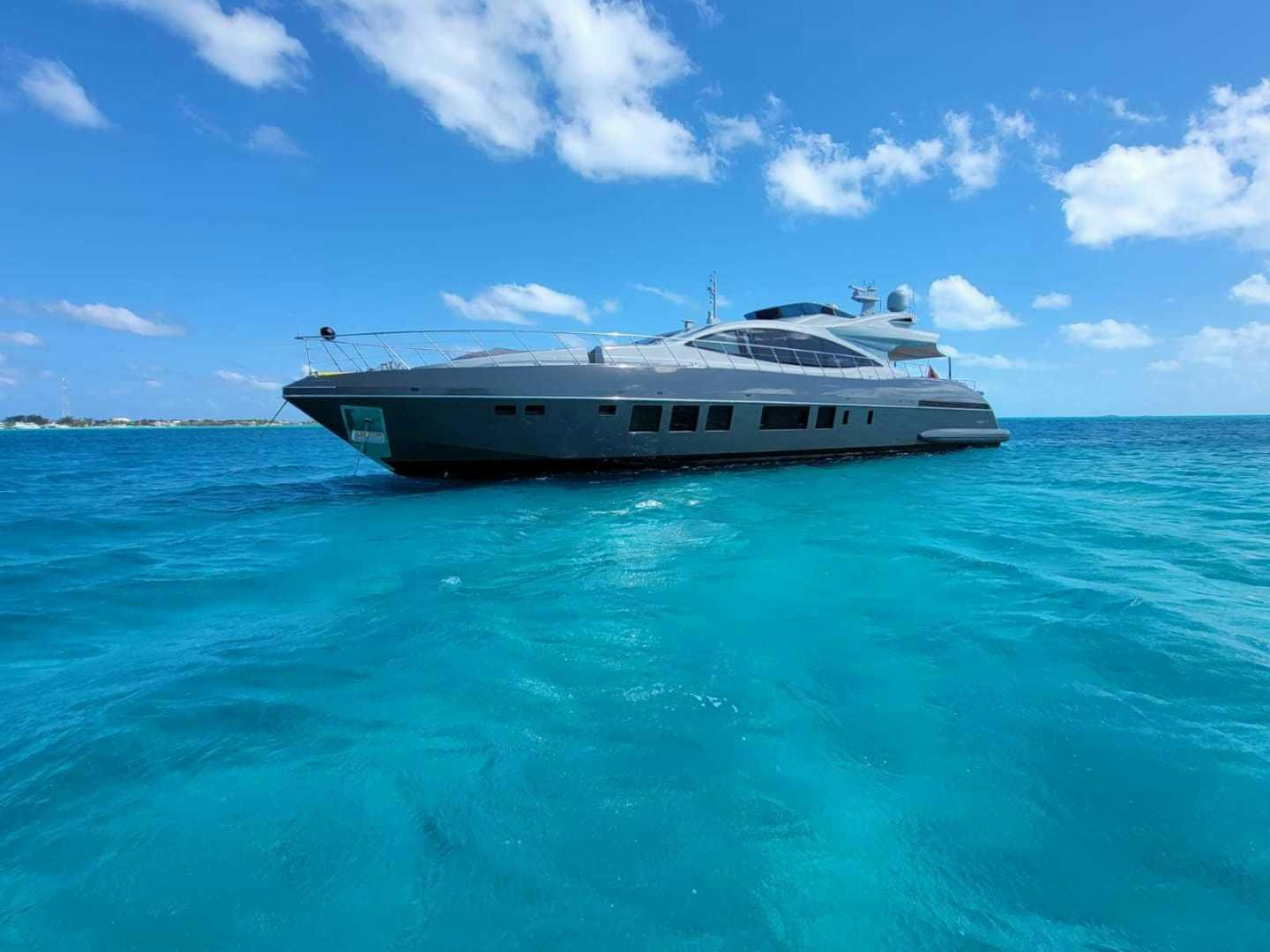 a boat in the water aboard NANA I Yacht for Sale