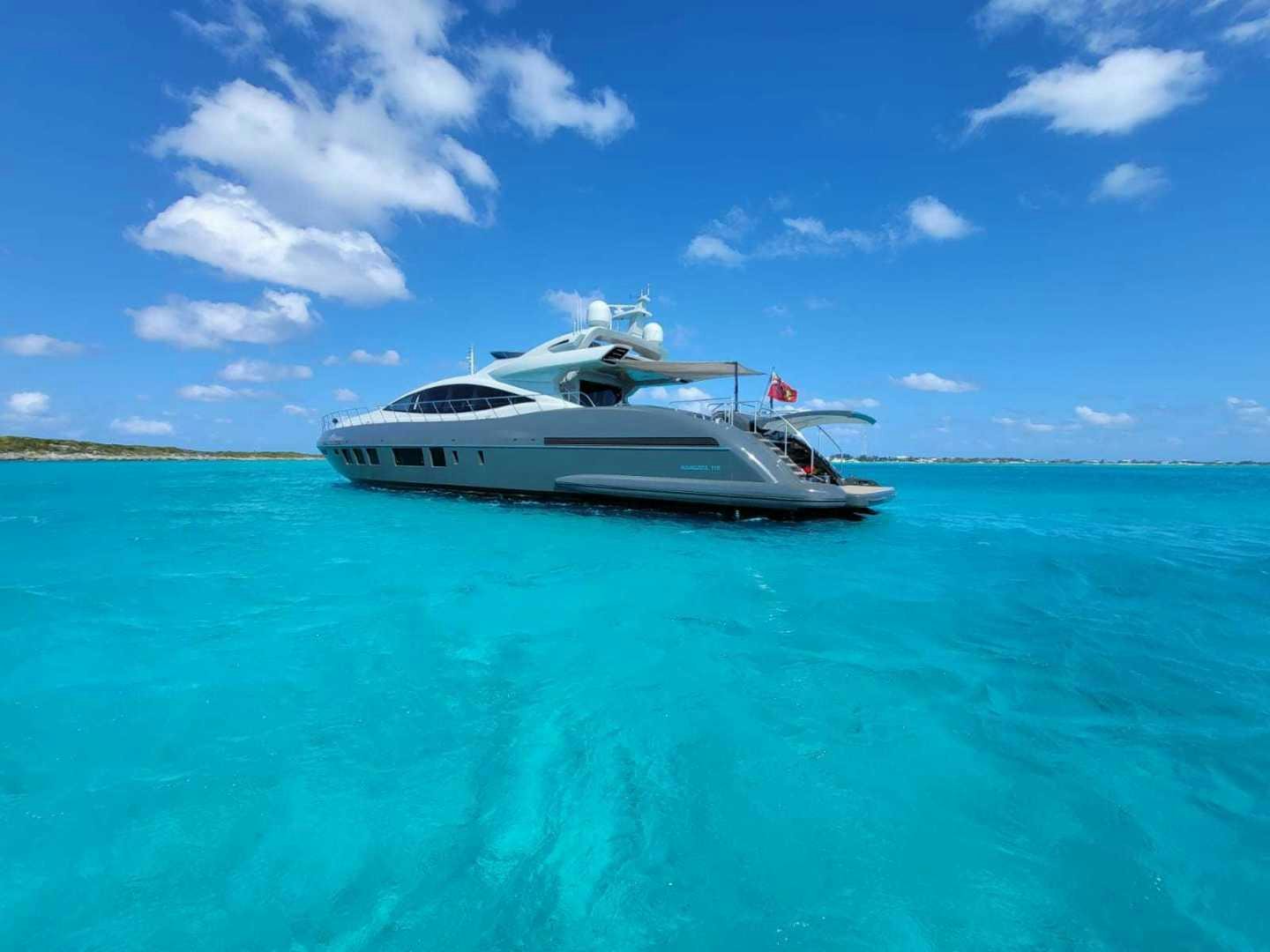 a boat in the water aboard NANA I Yacht for Sale