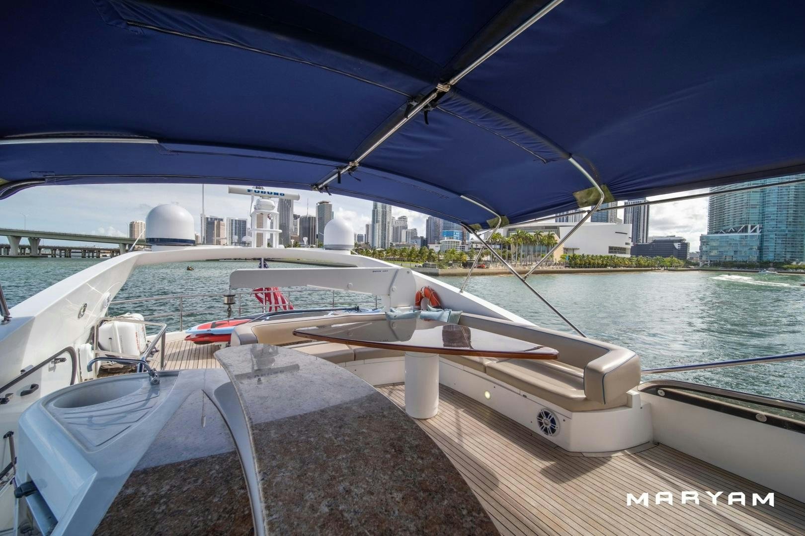 a boat on the water aboard FINS UP Yacht for Sale