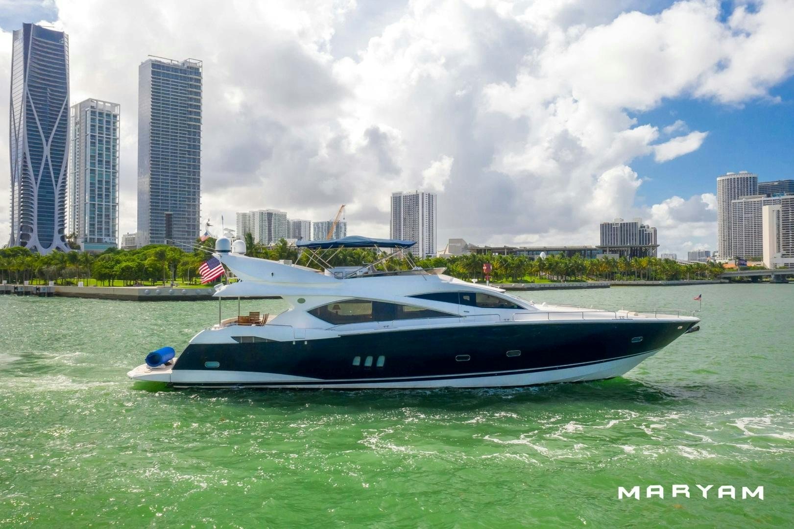 a boat on the water aboard FINS UP Yacht for Sale