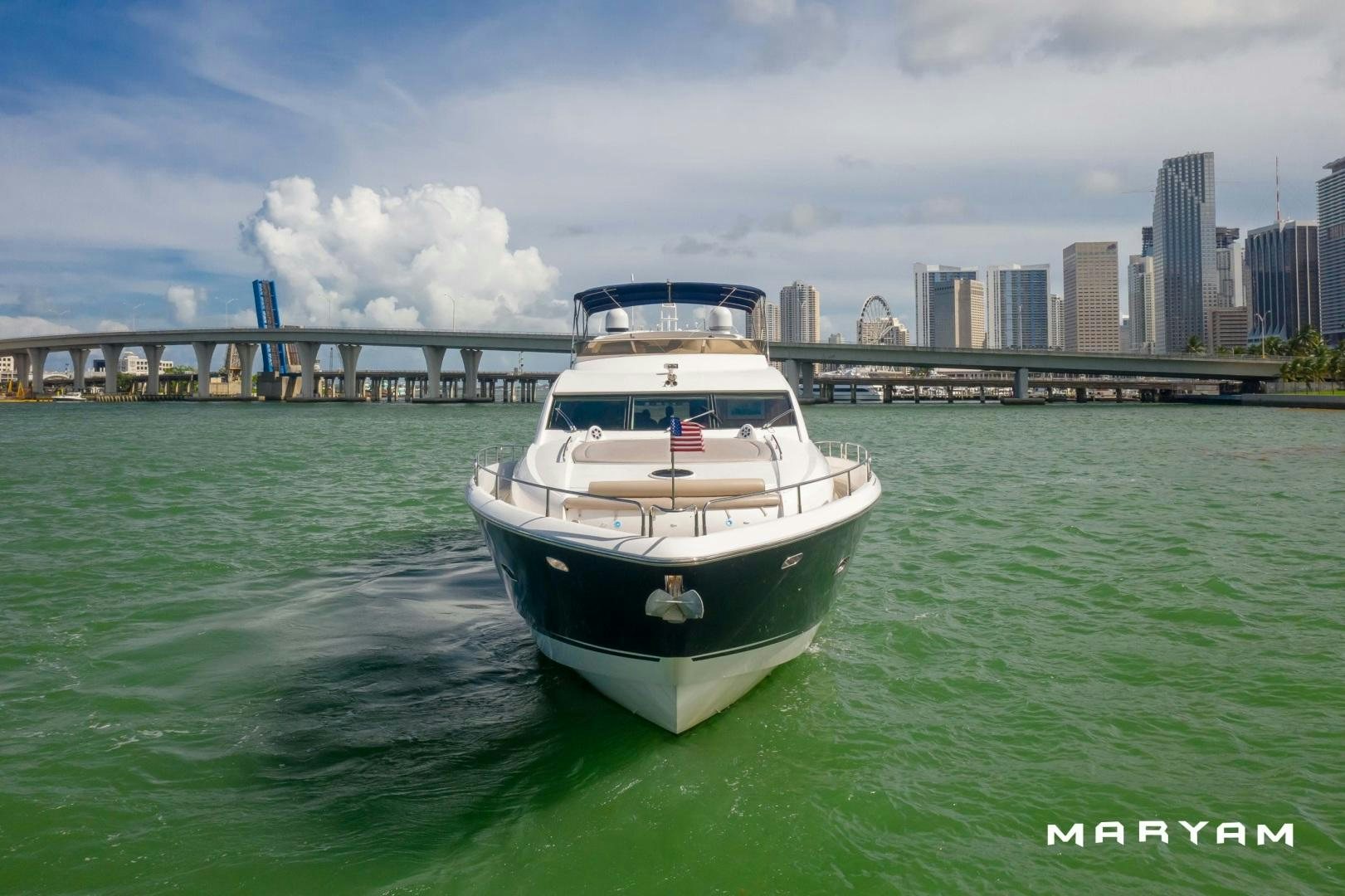 a boat in the water aboard FINS UP Yacht for Sale
