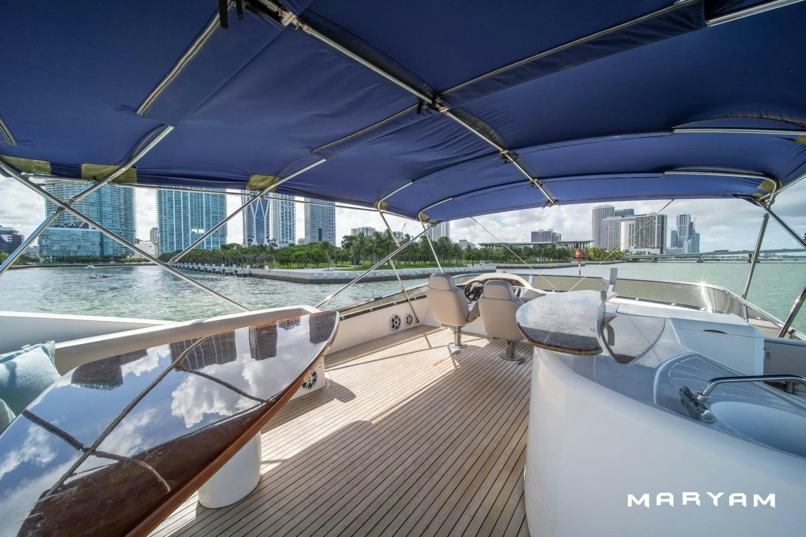 a boat on the water aboard FINS UP Yacht for Sale