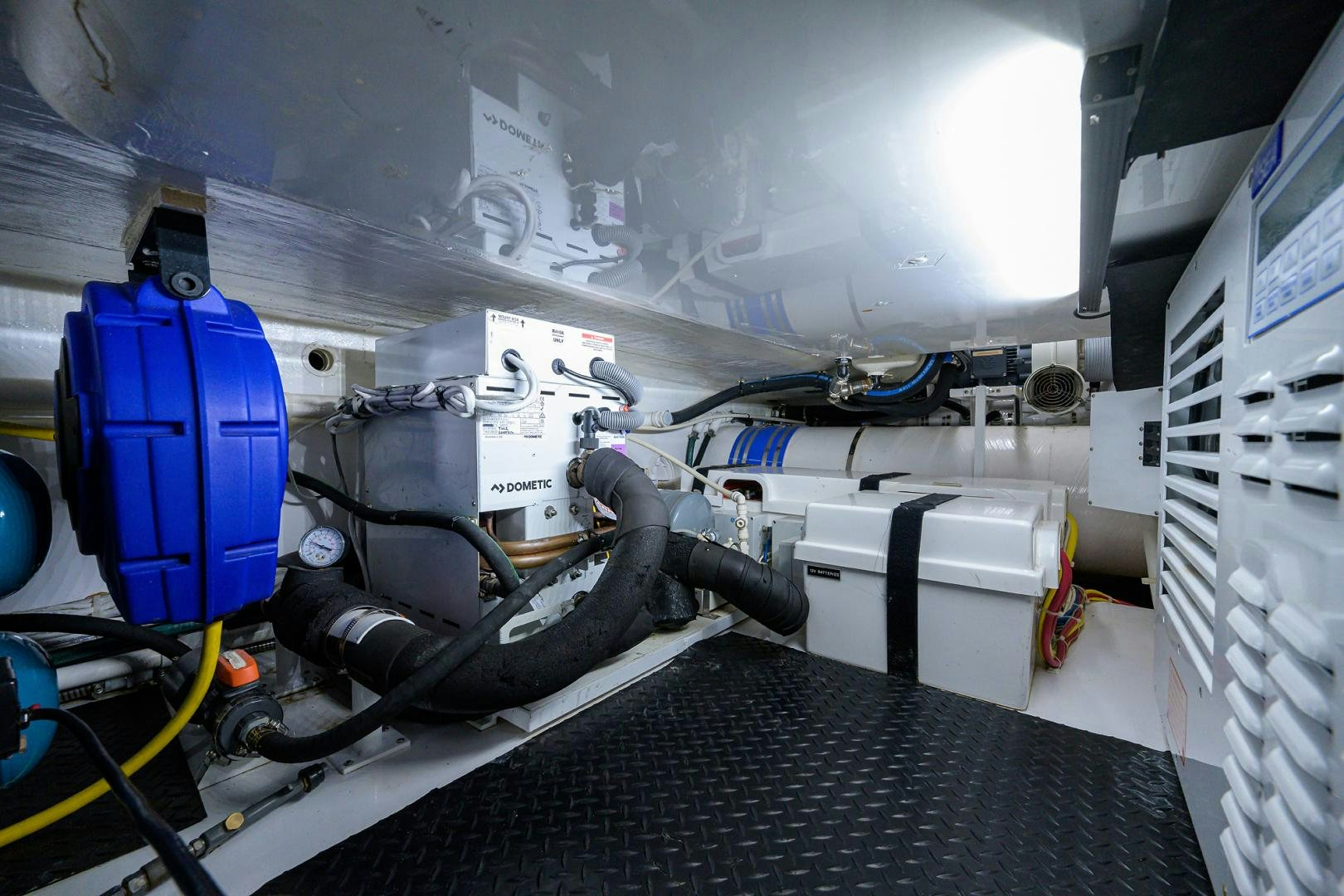 a machine on the machine aboard PASTIME Yacht for Sale