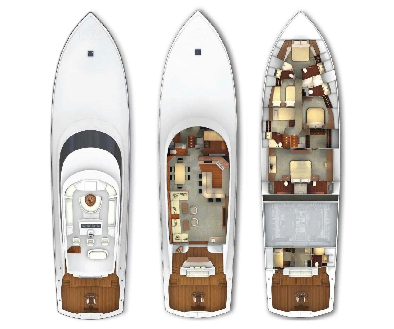 a group of black and silver cars aboard PASTIME Yacht for Sale