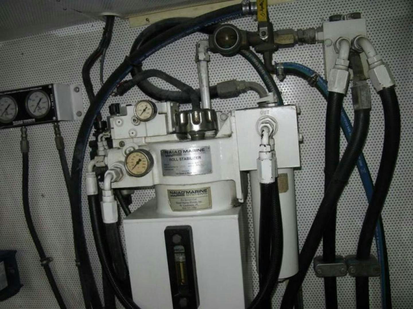 a close-up of a machine aboard TRUE NORTH Yacht for Sale